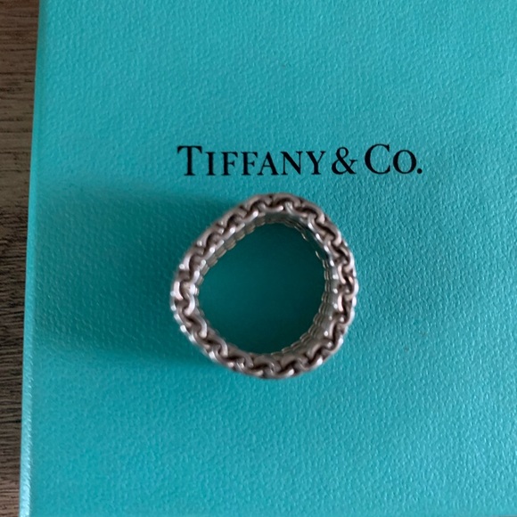 TIFFANY & CO. • SOMERSET MESH RING • SIZE 6.5 - Picture 3 of 7